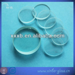 transparent circle  pyrex glass disc
