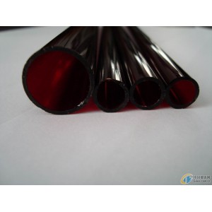 red huge diameter quartz glass tube