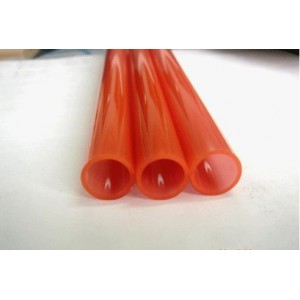 red  huge diameter quartz glass tube