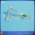 small diameter clear quartz glass tube