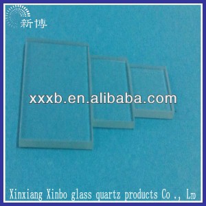 clear heat resistant quartz glass plate