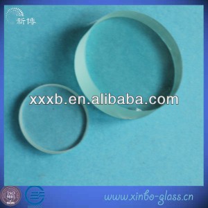 transparent circle  quartz glass disc