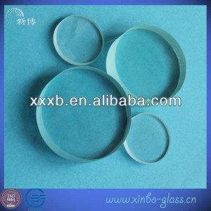 clear circle  quartz glass lenses