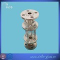 flat round stainless steel sight glass