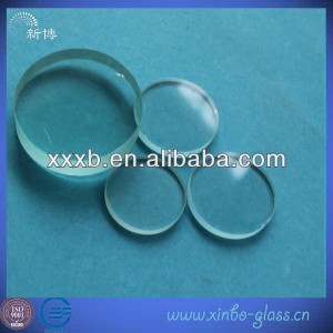 Fire-polished grinding circle toughened borosilicate Glass lenses
