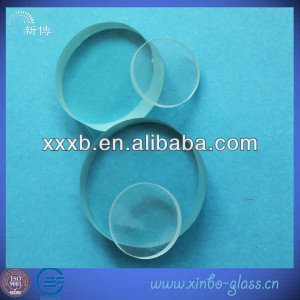 borosilicate circular toughened crystal glass lenses